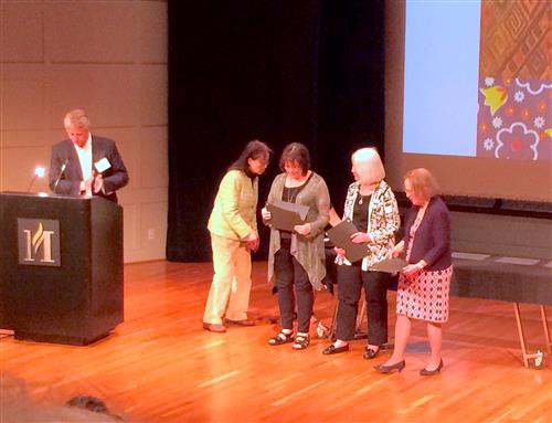 JoAnn and Diane receive their Volunteer Service Award 